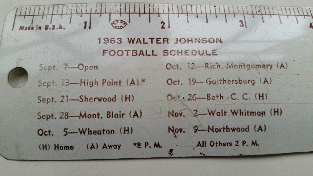 1963 football schedule