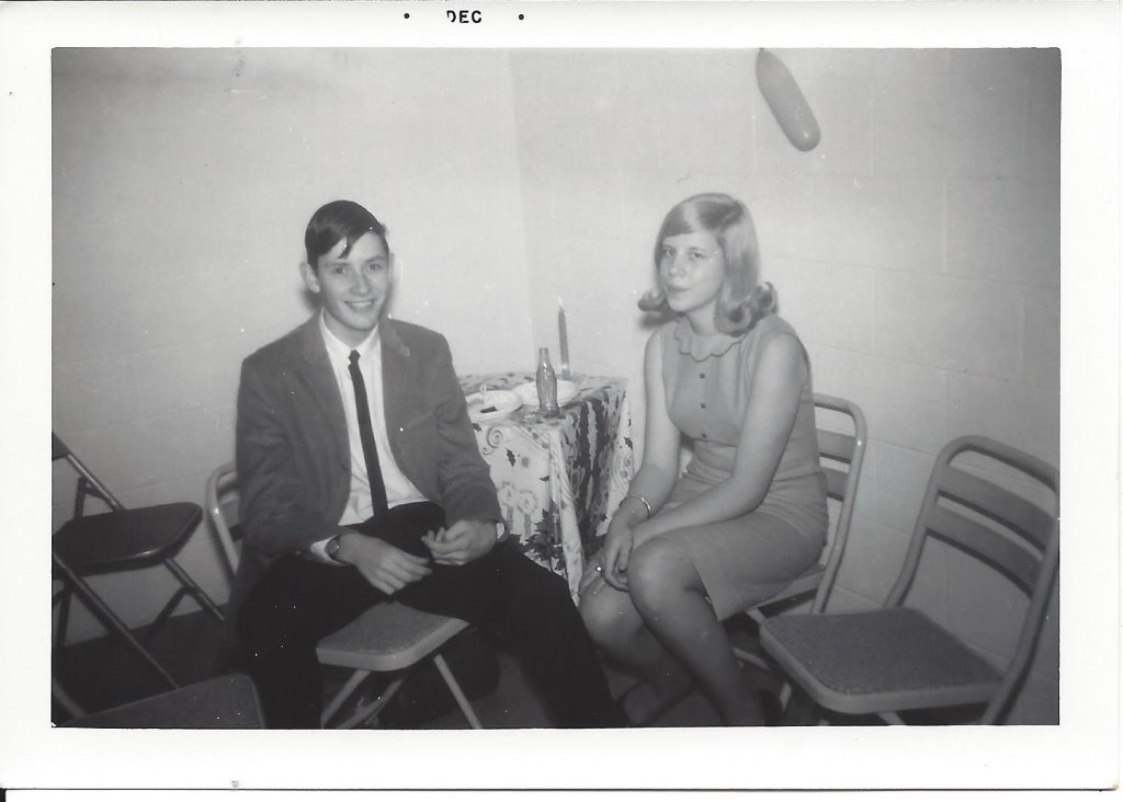 Carolyn Tate and Alan Kaufman, Christmas party 1964